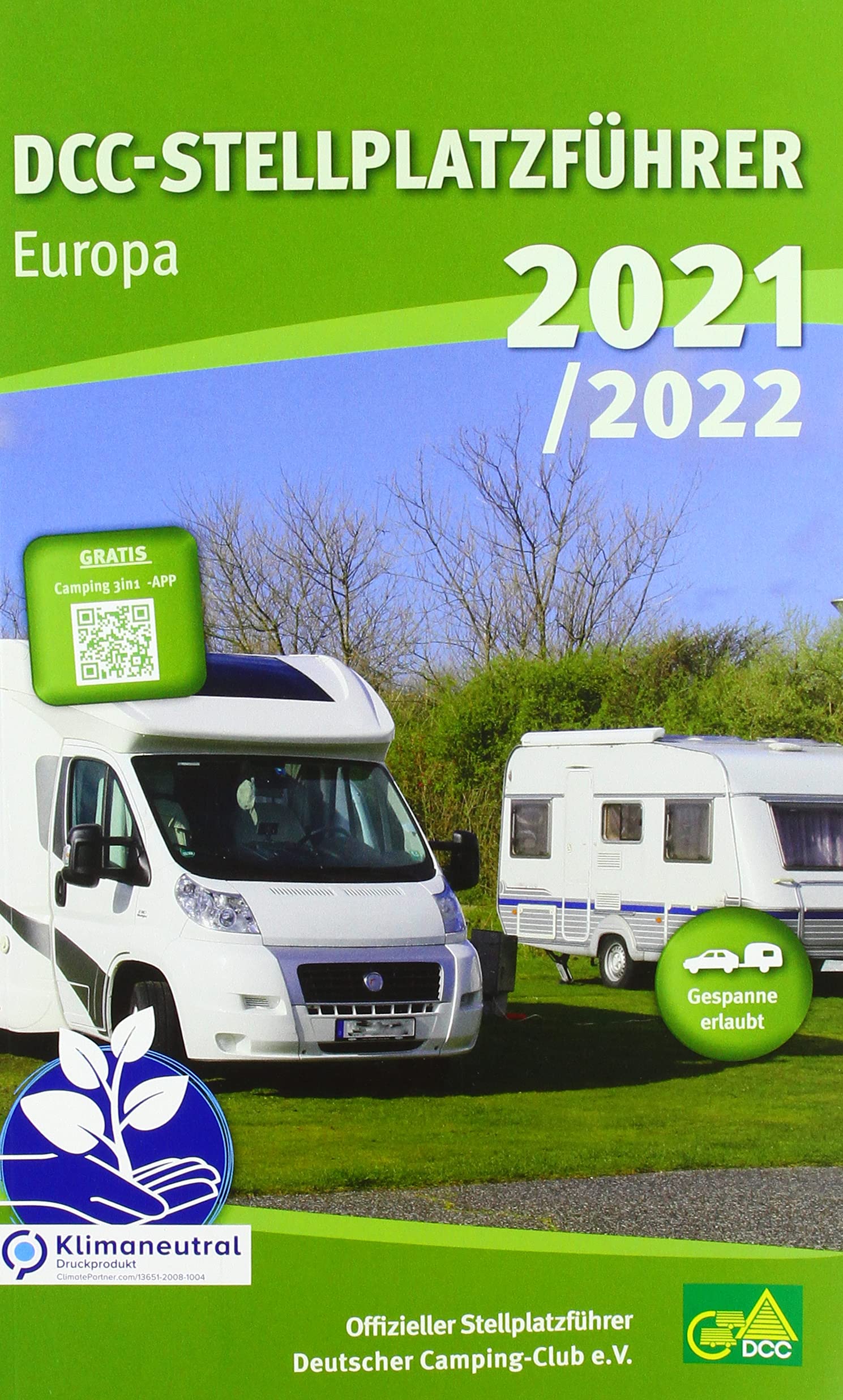 DCC Stellplatzführer Europa 2021 book