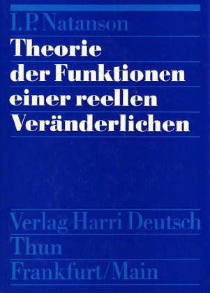 Theorie der Funktionen einer reellen Veränderlichen Mathematics