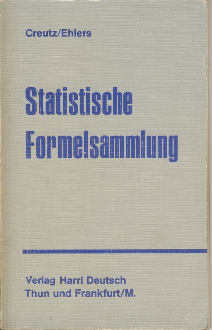 Statistische Formelsammlung Books