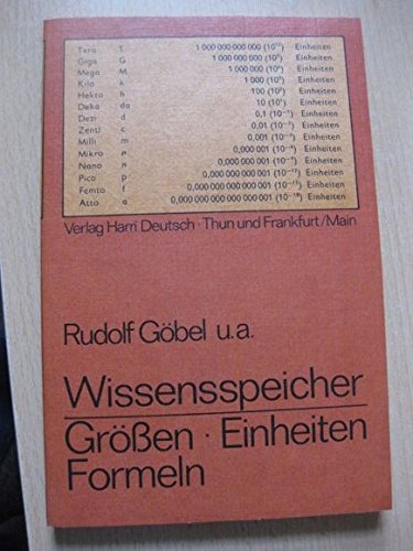 Wissensspeicher Größen, Einheiten, Formeln (6800 335). Mit zahlreichen Aufgaben mit Lösungen Books