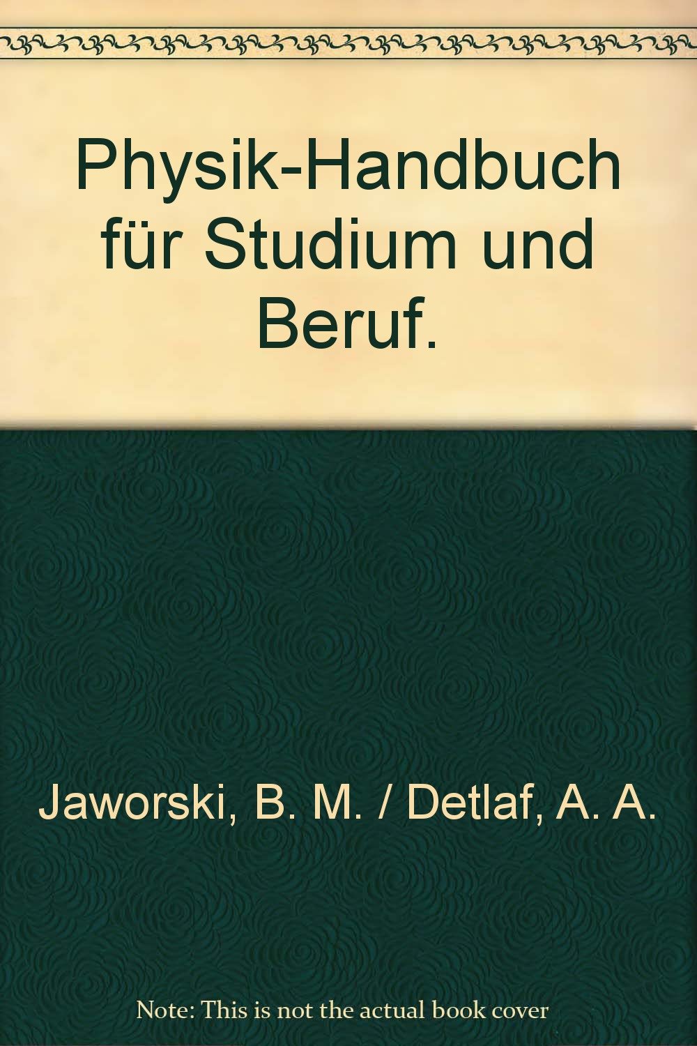 Physik- Handbuch für Studium und Beruf Mathematics