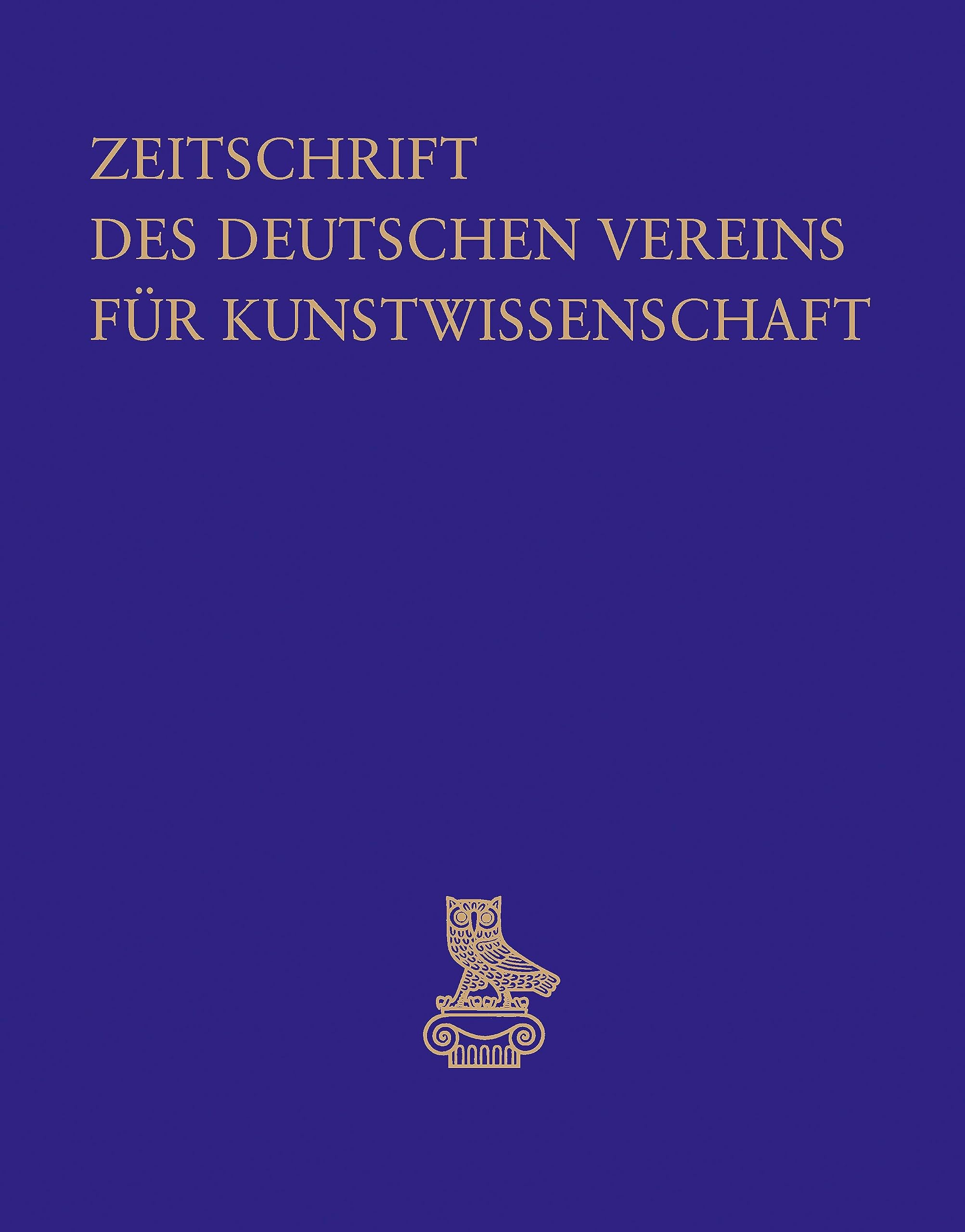 Zeitschrift des Deutschen Vereins für Kunstwissenschaft Architecture