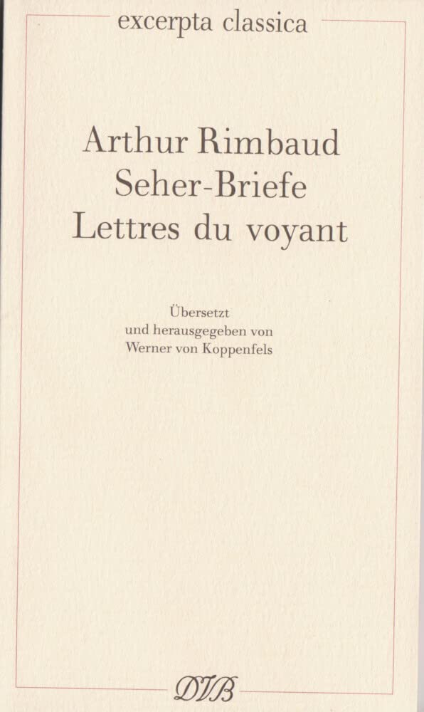 Lettres du voyant /Seher-Briefe Contemporary literature