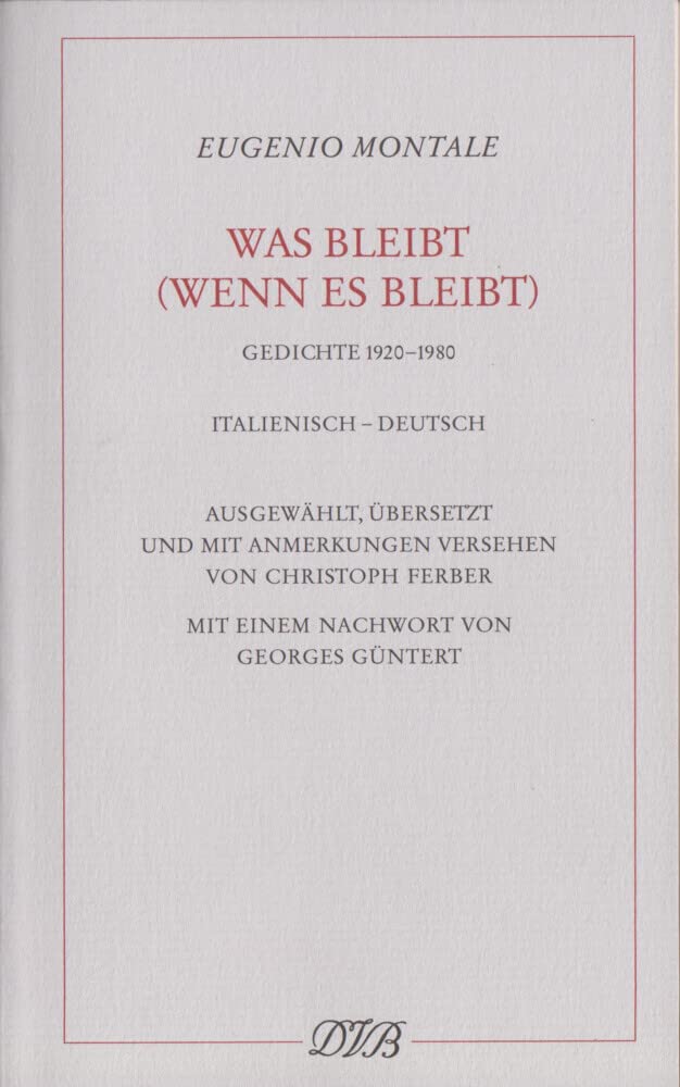 Was bleibt (wenn es bleibt) Poetry