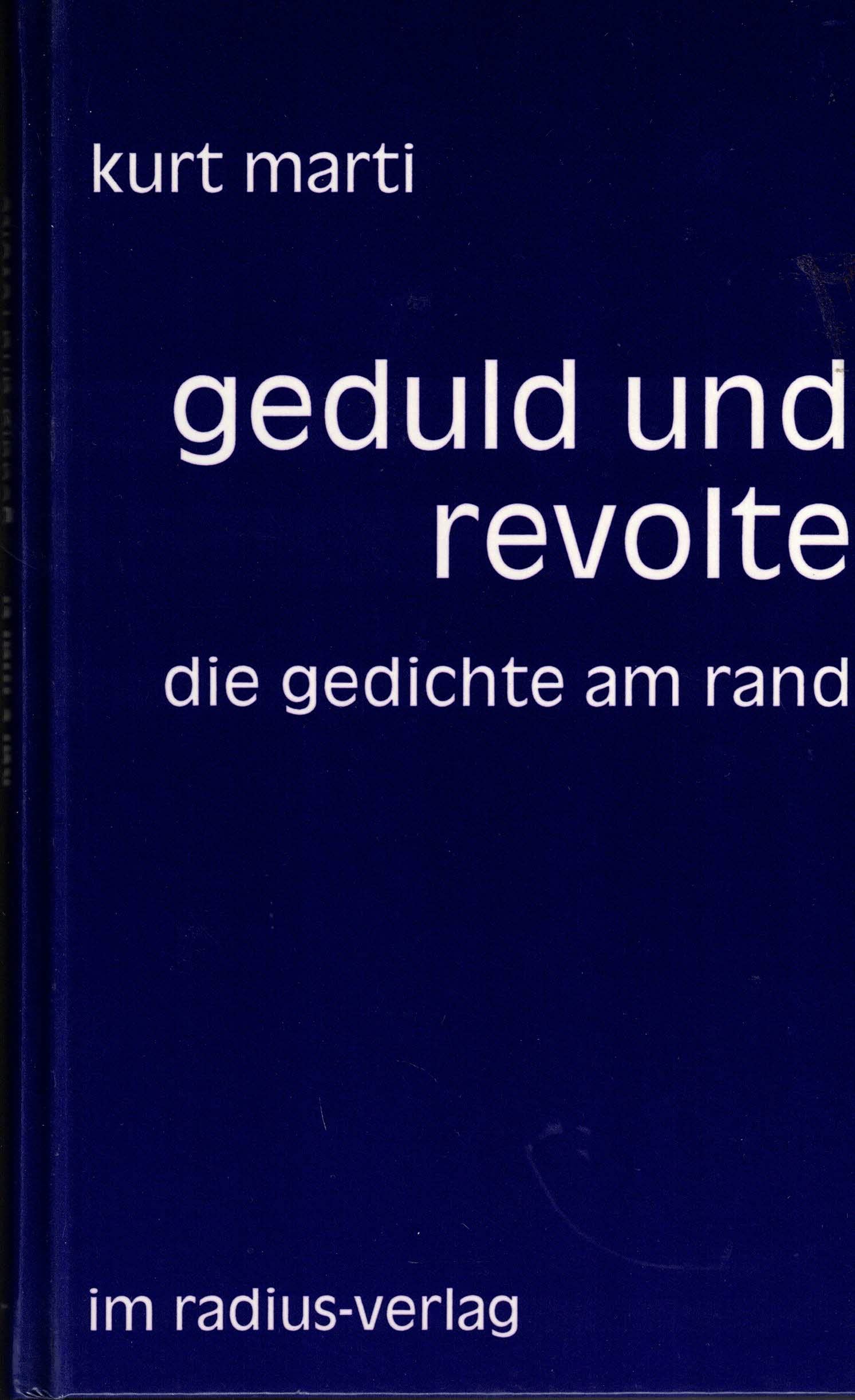 geduld und revolte: die gedichte am rand Poetry