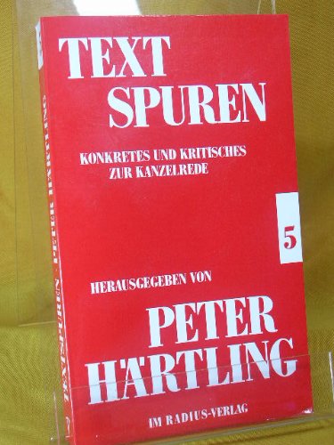 Textspuren, Konkretes und Kritisches zur Kanzelrede, in 8 Bdn., Bd.5: Konkretes und Kritisches zur Kanzelrede / Zur fünften Perikopenreihe Books
