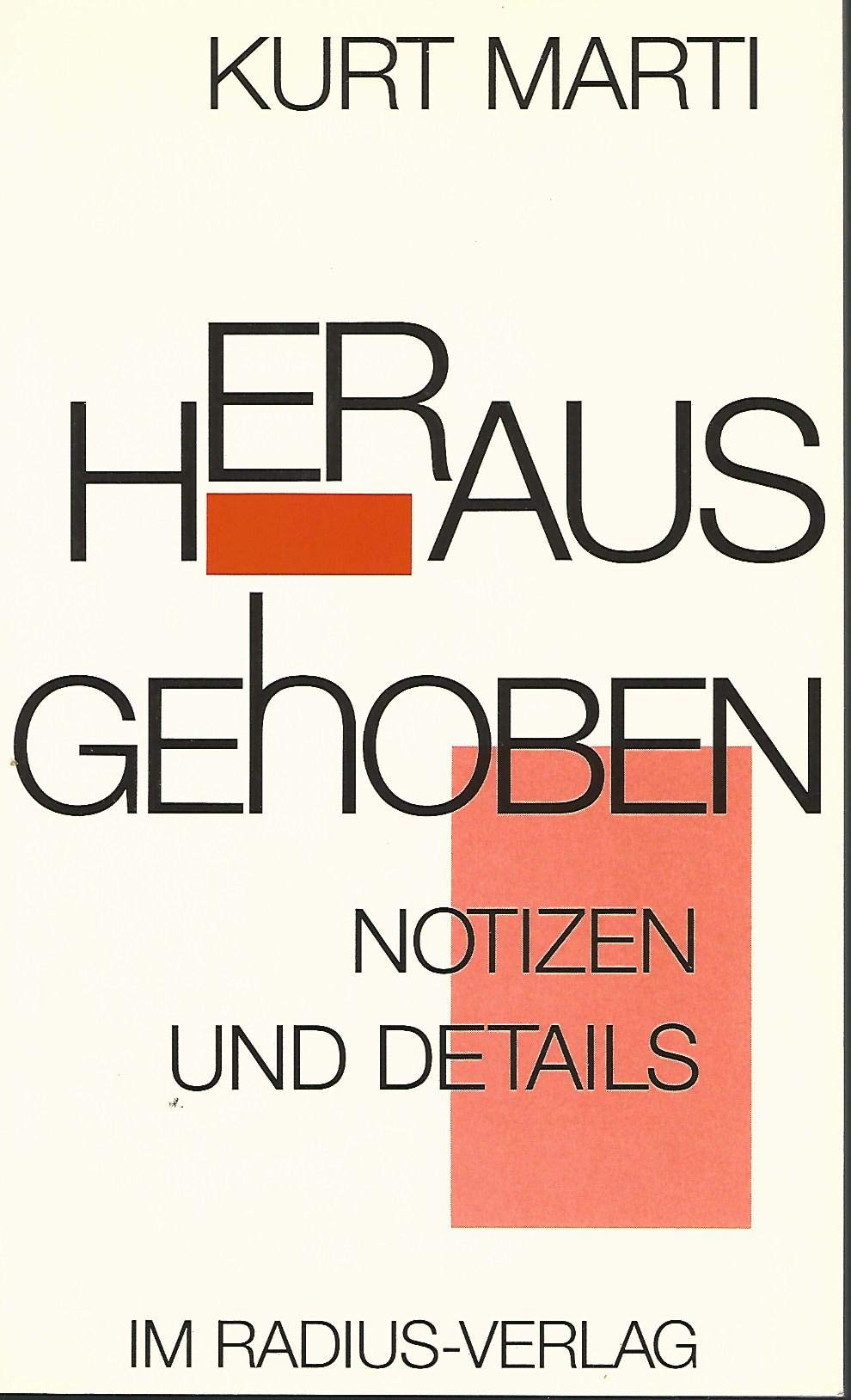 Herausgehoben: Notizen zur Zeit Books