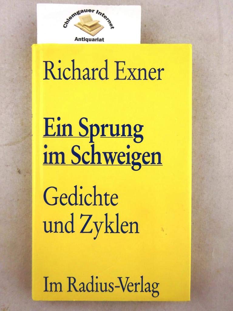 Product Image: Ein Sprung im Schweigen. Gedichte und Zyklen