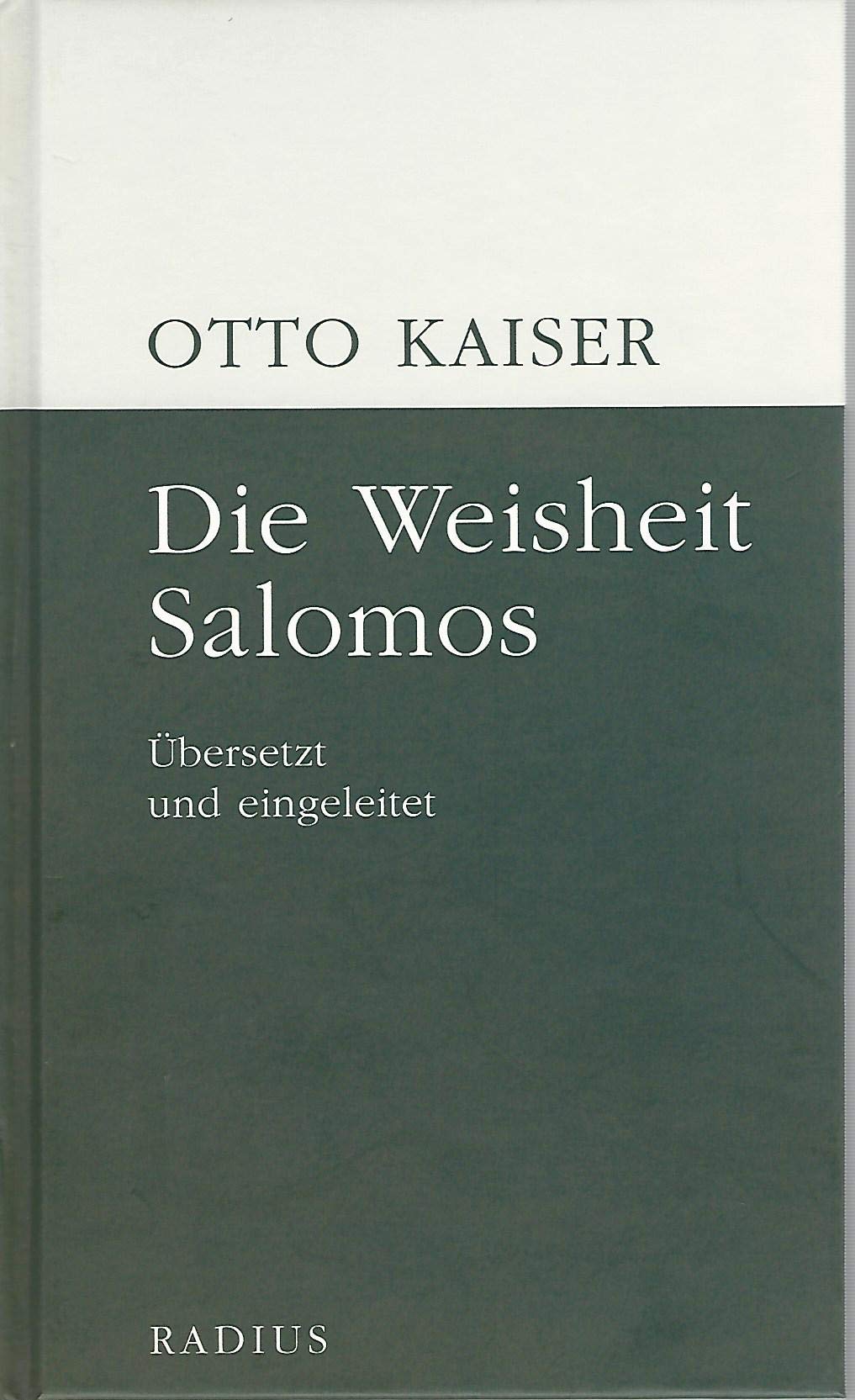Die Weisheit Salomos Religion & Esotericism