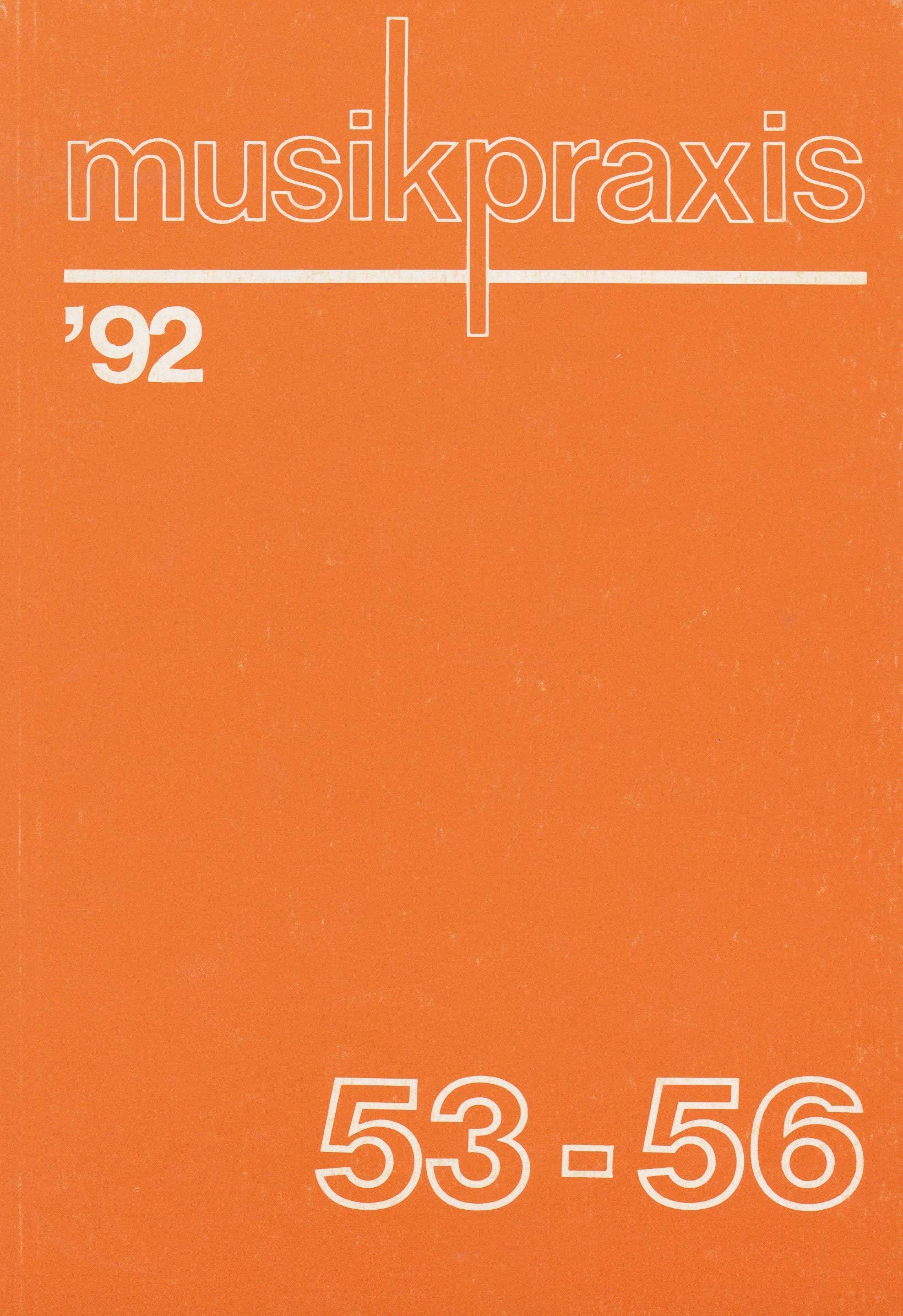 Musikpraxis. Bis 1997. Arbeitshilfen für Musik in Kindergarten und Grundschule / Musikpraxis. Jahrgang 1992. Arbeitshilfen für Musik in Kindergarten und Grundschule Non-fiction