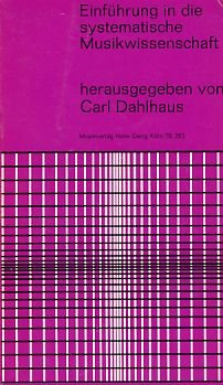 Einführung in die systematische Musikwissenschaft. book
