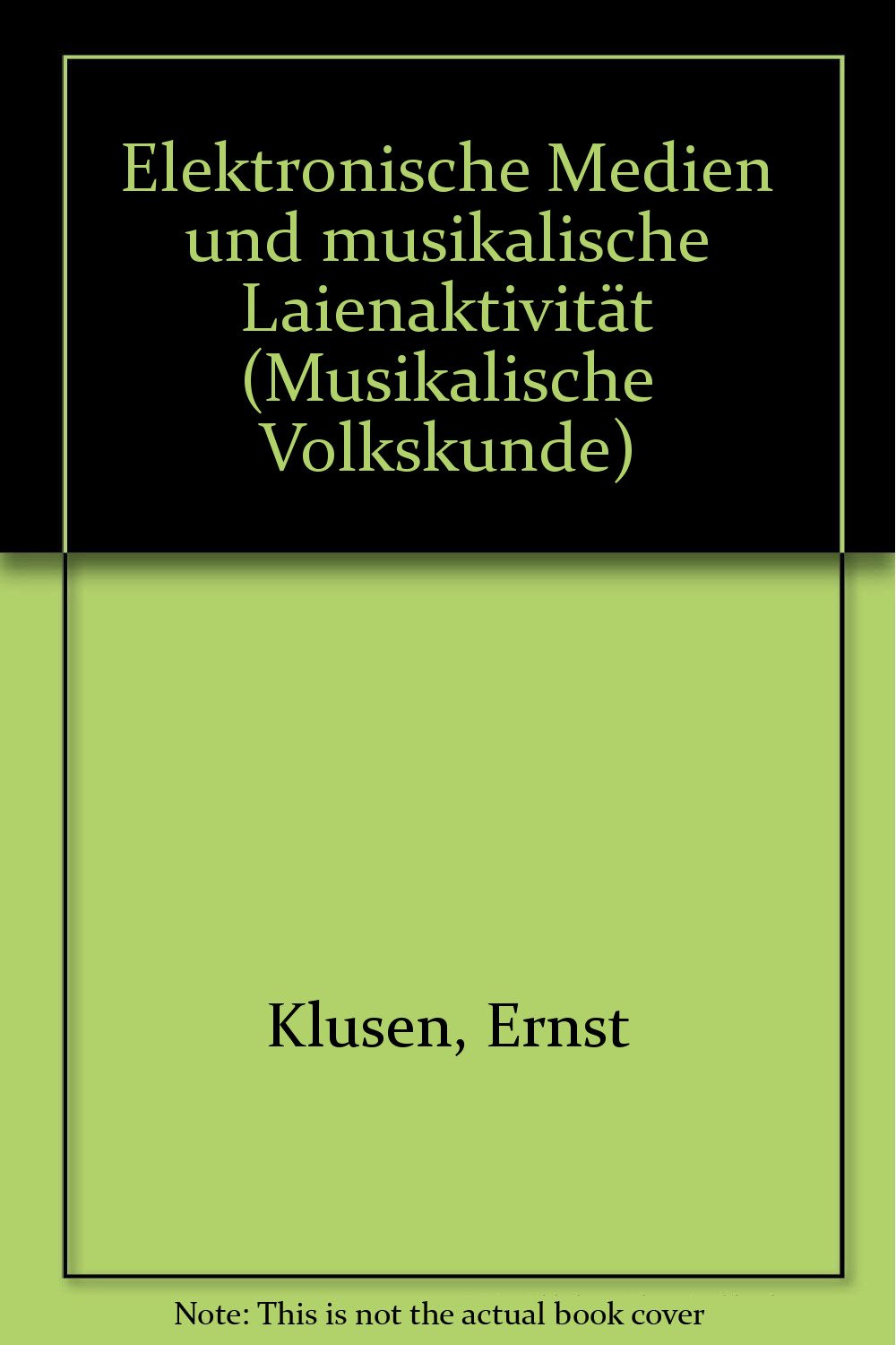 Elektronische Medien und musikalische Laienaktivität Books