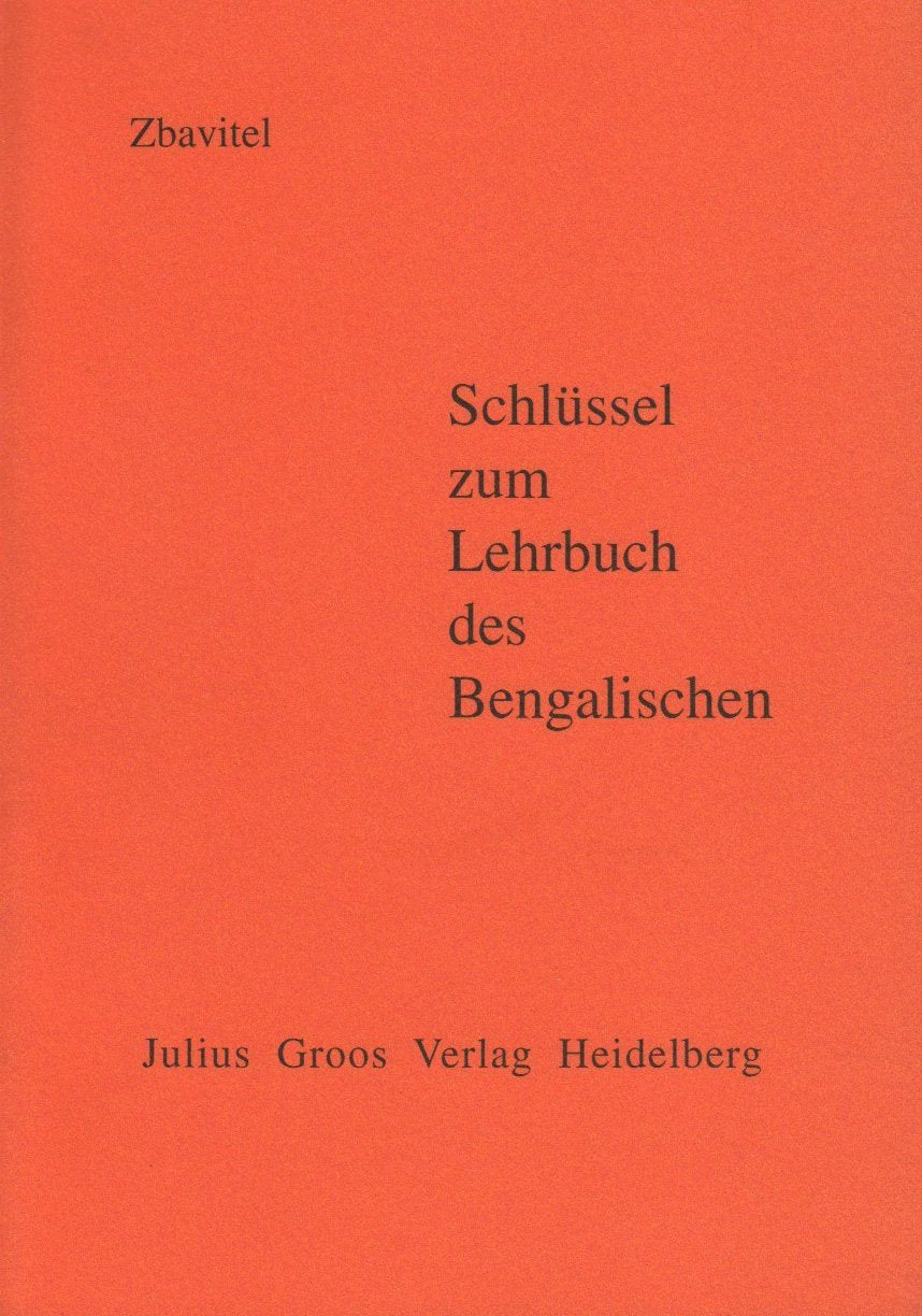Lehrbuch des Bengalischen, Schlüssel Learning & Reference