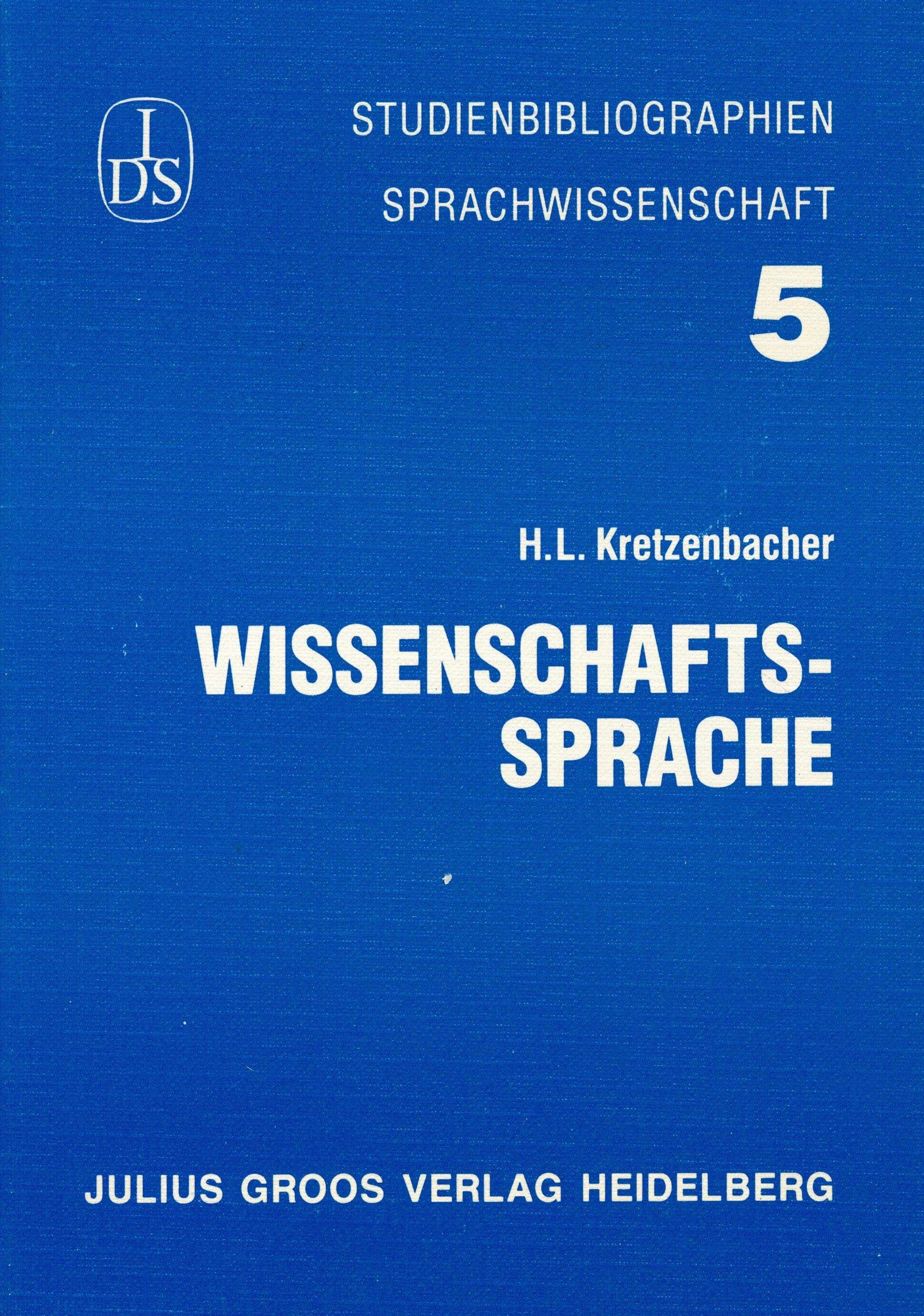 Wissenschaftssprache (Studienbibliographien Sprachwissenschaft) Contemporary literature