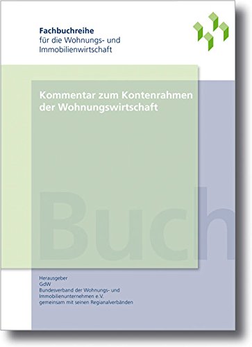 Kommentar zum Kontenrahmen in der Wohnungswirtschaft Books