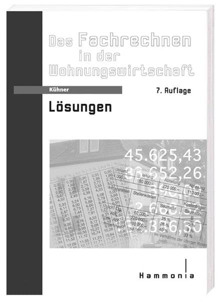 Fachrechnen in der Wohnungswirtschaft: Lösungsbuch book