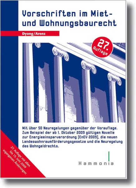 Vorschriften im Miet- und Wohnungsbaurecht (Hammonia bei Haufe) Law