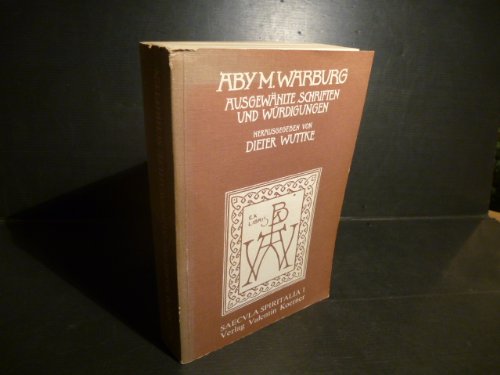 Aby M.Warburg. Ausgewählte Schriften und Würdigungen. Books