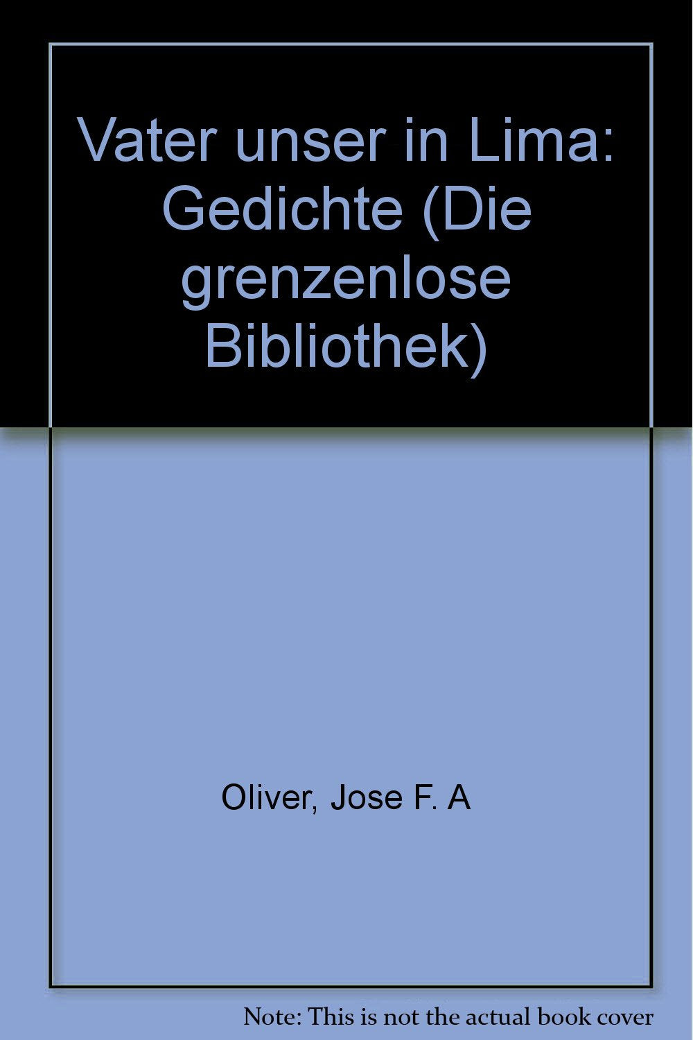 Vater unser in Lima: Gedichte Poetry