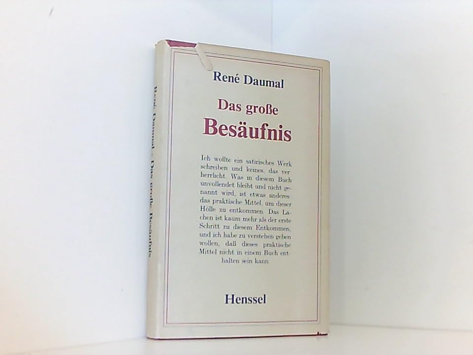 Das grosse Besäufnis Books