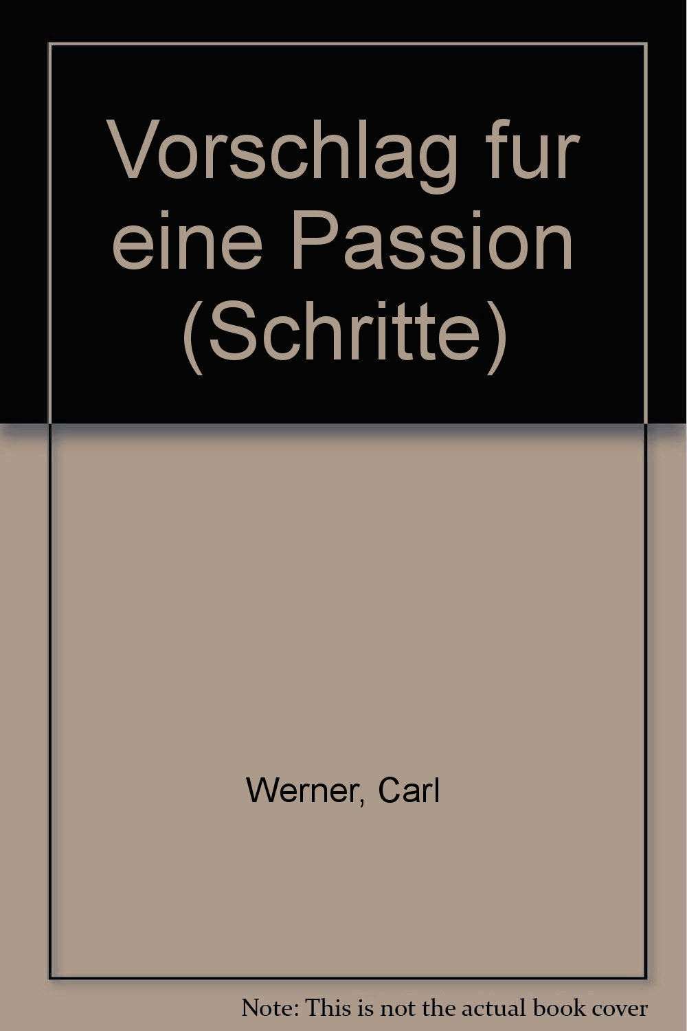 Vorschlag für eine Passion: Sprechabläufe (schritte) Contemporary literature