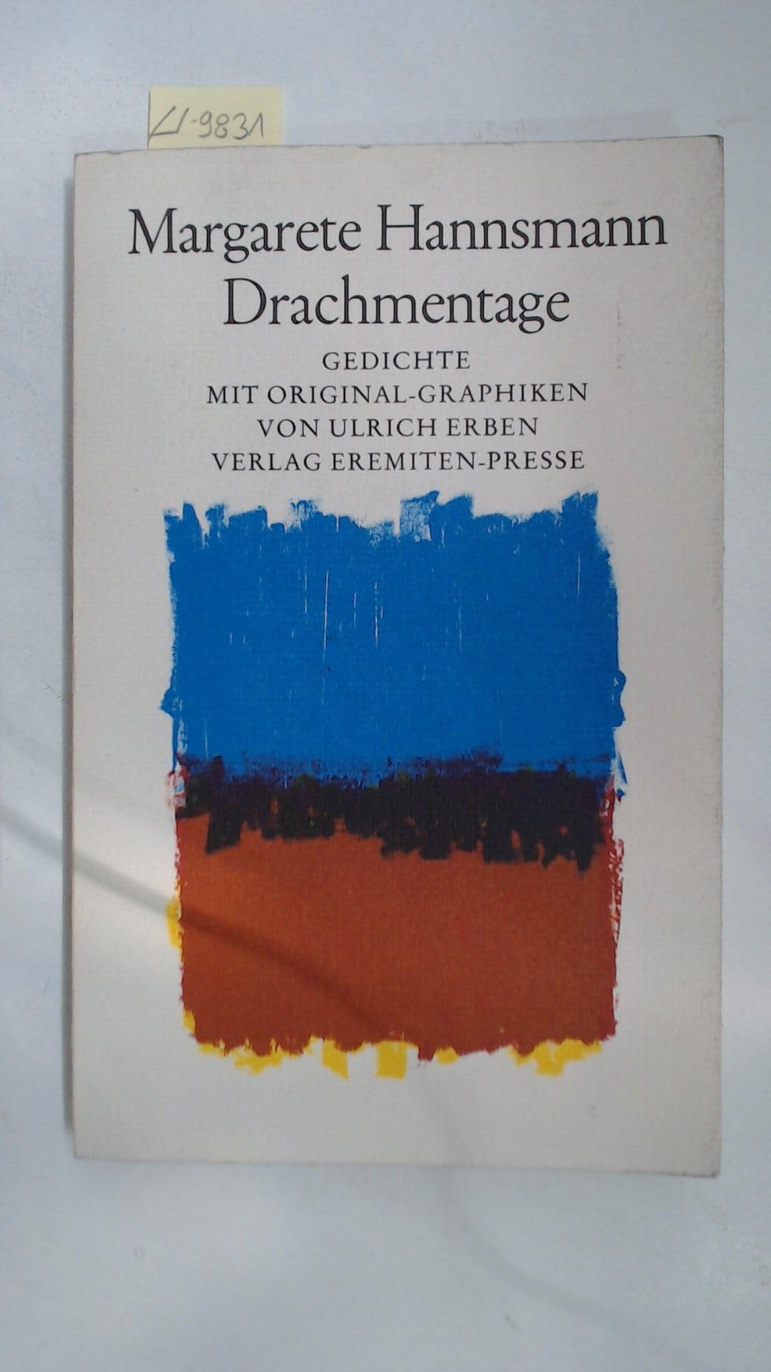 Drachmentage : Gedichte. Mit Orig.-Graphiken von Ulrich Erben, Broschur book