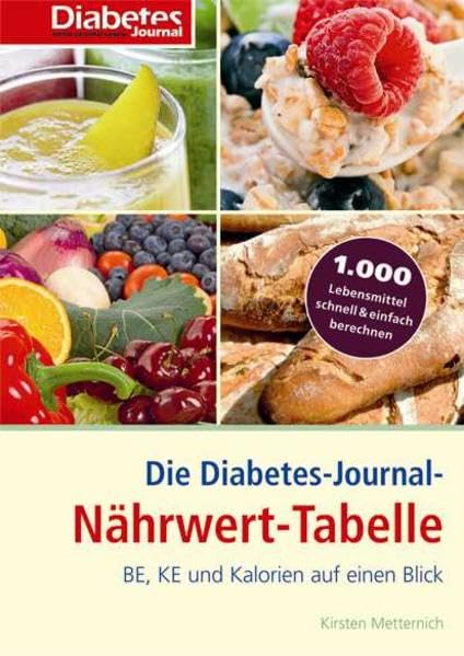 Die Diabetes-Journal-Nährwert-Tabelle: BE, KE und Kalorien auf einen Blick Medicine