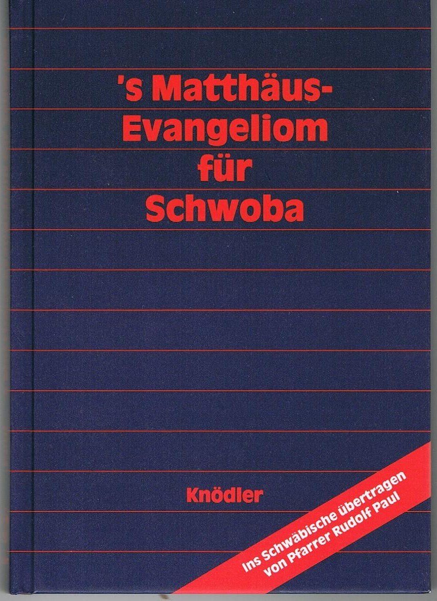 's Matthäus-Evangeliom für Schwoba Books