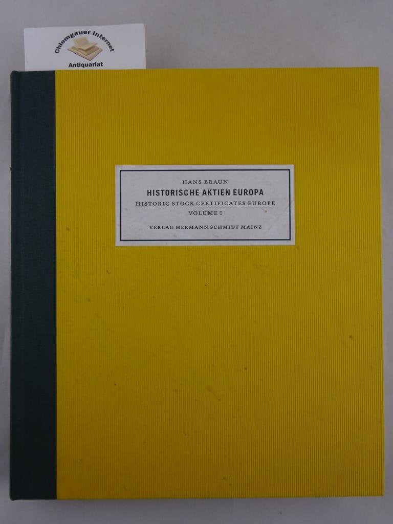 Historische Wertpapiere: Historische Aktien Europa, in 4 Bdn.; Historic Share Certificates Europe, Bd.1, Deutschland, Dänemark, Bulgarien, Belgien Books