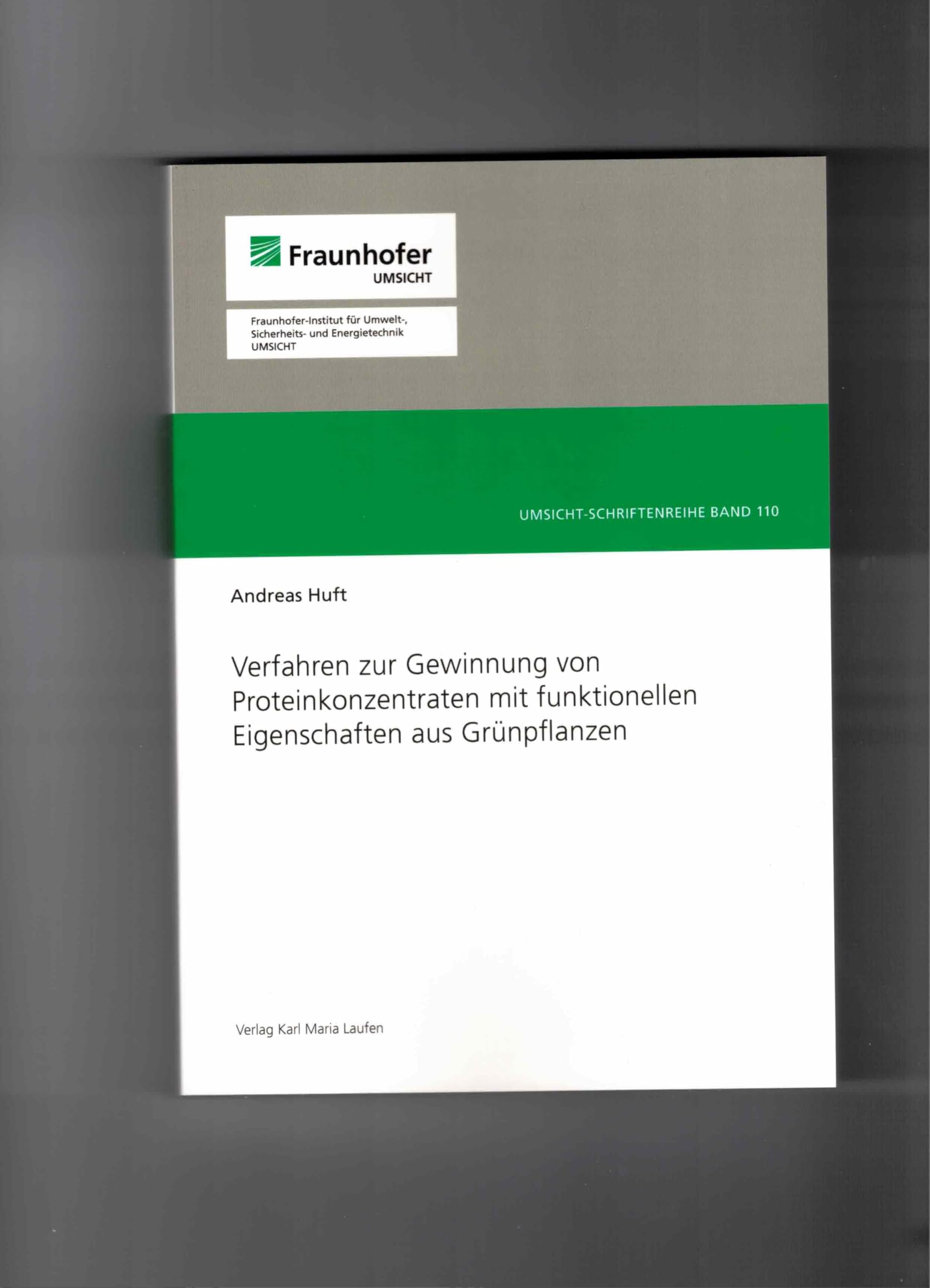 Verfahren zur Gewinnung von Proteinkonzentraten mit funktionellen Eigenschaften aus Grünpflanzen Business & Technology