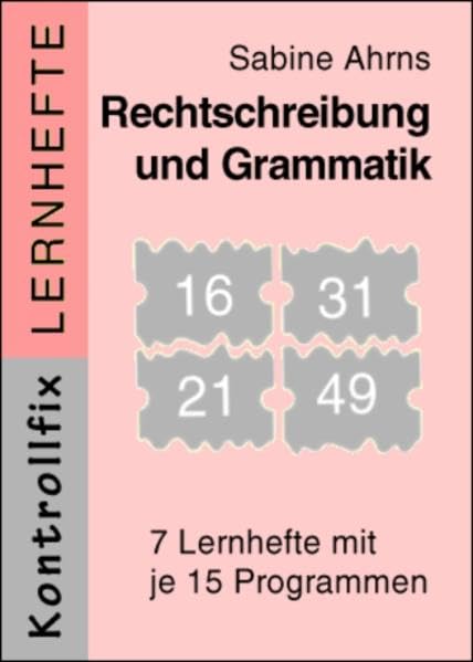 Rechtschreibung und Grammatik: 7 Lernhefte zum "Kontrollfix", Serie 2 (Kontrollfix plus: Basisgerät "Kontrollfix" und Lernhefte) Learning & Reference