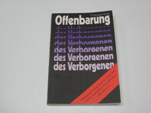 Offenbarung Des Verborgenen Religion & Esotericism