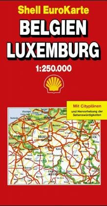 Belgien, Luxemburg 1 : 250 000 (Die Große Shell Autokarte). ( eurocart) Maps & Plans