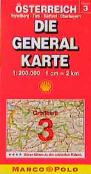 Die Generalkarten Österreich, Großblatt, Bl.3, Vorarlberg, Tirol, Südtirol, Oberbayern (Marco Polo Regional Maps, Band 3) Leisure, Home & Garden