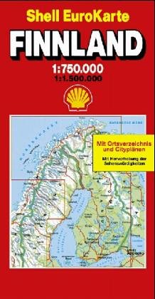 Finnland 1 : 750 000 / 1 : 1 500 000. (Die Große Shell Autokarte). Mit Notrufnummern und wichtigen Verkehrs- Tips Maps & Plans