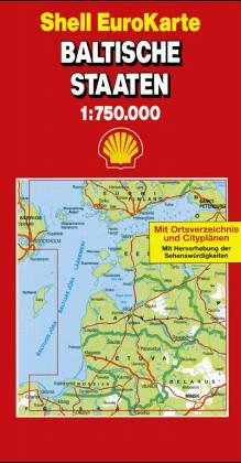 Baltische Staaten 1 : 750 000. (Die Große Shell Autokarte). eurokarte Maps & Plans