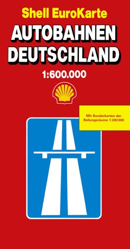 EuroKarte Große Autobahnkarte 1:600 000: Mit Sonderktn. d. Ballungsräume Maps & Plans