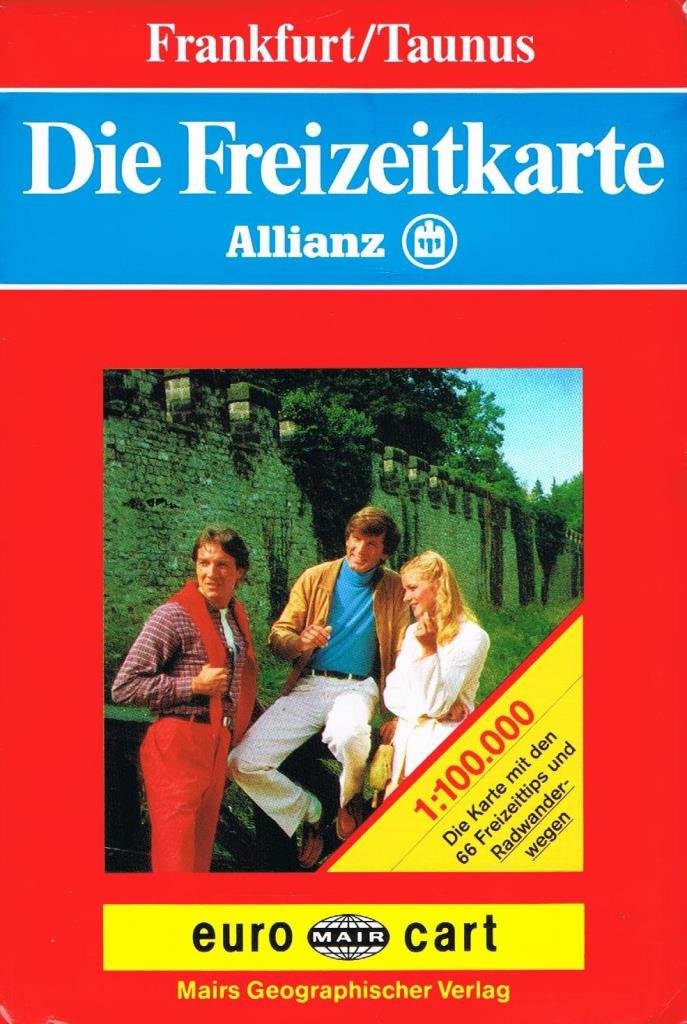 Die Freizeitkarte Allianz, Bl.19, Frankfurt, Taunus Maps & Plans