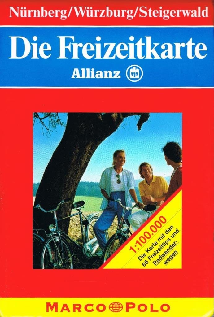 Die Freizeitkarte Allianz, Bl.24, Nürnberg, Würzburg, Steigerwald Leisure, Home & Garden
