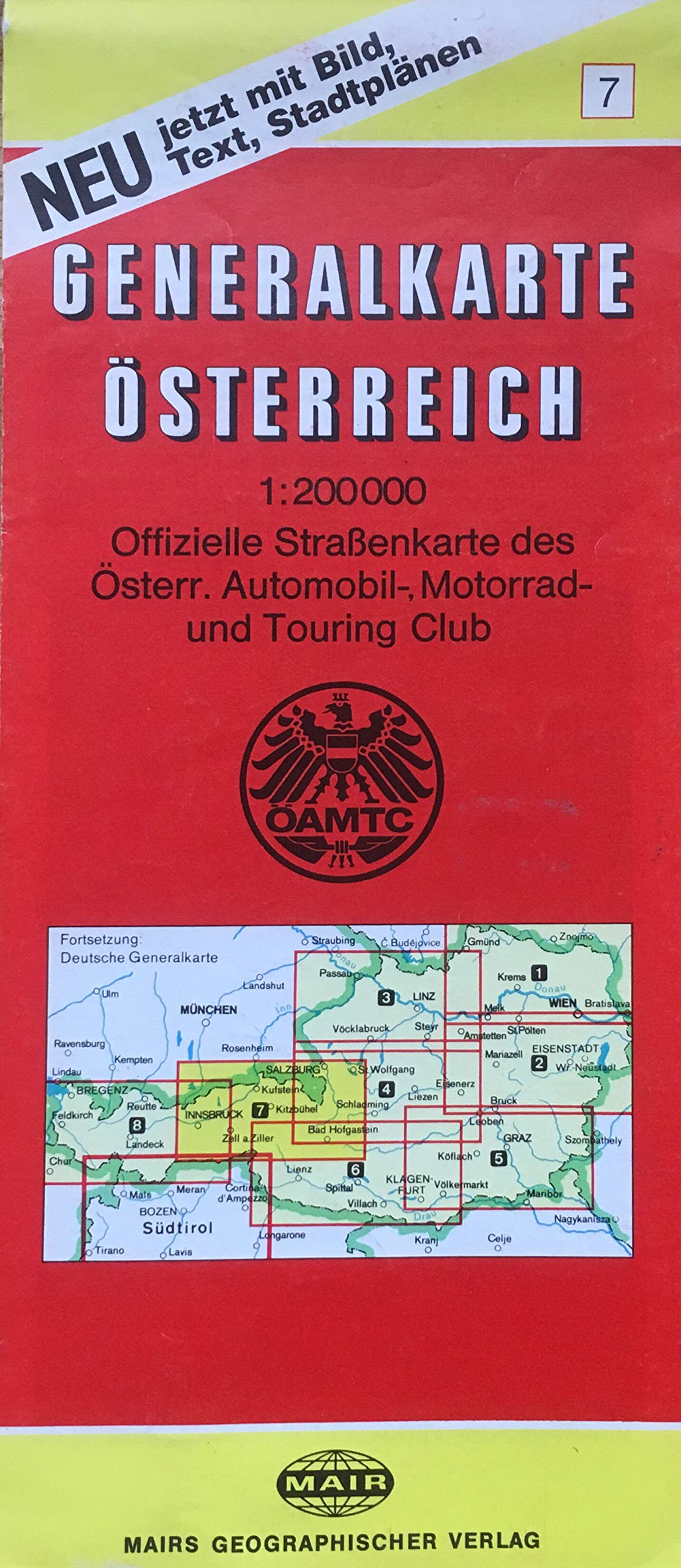 Österreichische Generalkarte / Österreichische Generalkarte: 1:200000 / 1:200000: Bl. 7 book