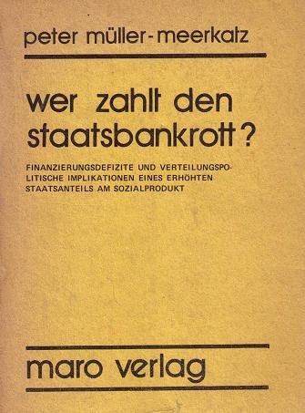 Wer zahlt den Staatsbankrott? Books
