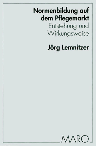 Normenbildung auf dem Pflegemarkt book