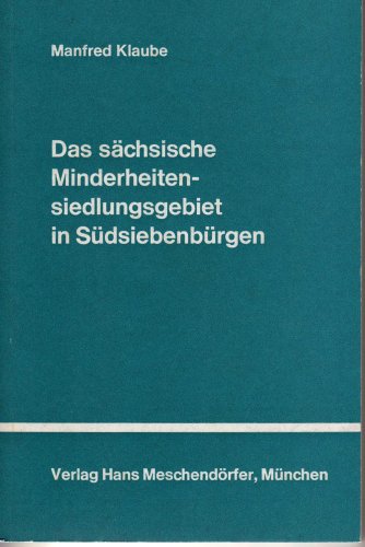 Das sächsische Minderheitensiedlungsgebiet in Südsiebenbürgen Books