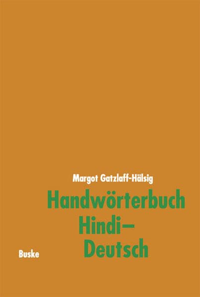 Handwörterbuch Hindi-Deutsch Foreign Languages ​​& Dictionaries