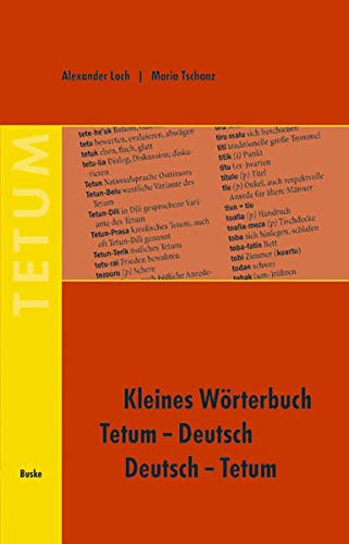 Kleines Wörterbuch Tetum–Deutsch / Deutsch–Tetum General education