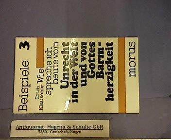 Wie spreche ich heute vom Unrecht in der Welt und von Gottes Barmherzigkeit? Books