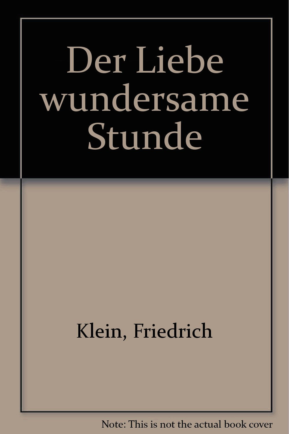Product Image: Der Liebe wundersame Stunde