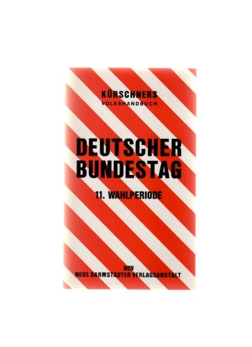 Kürschners Volkshandbuch Deutscher Bundestag 11. Wahlperiode Learning & Reference