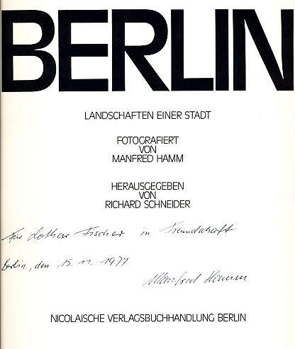 Berlin / Berlin: Landschaften einer Stadt / Landschaften einer Stadt Books