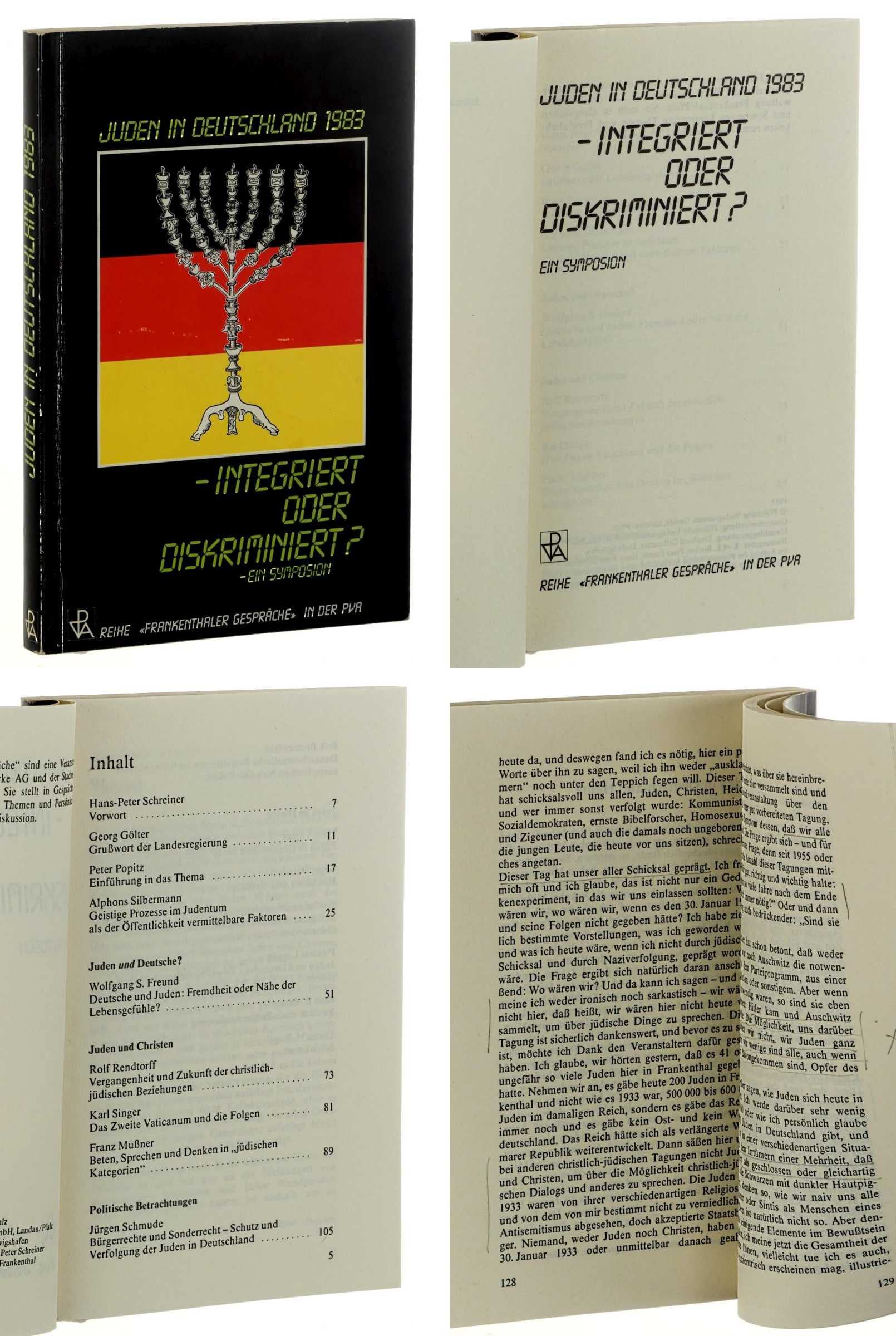 Juden in Deutschland 1983. Ein Symposion Books